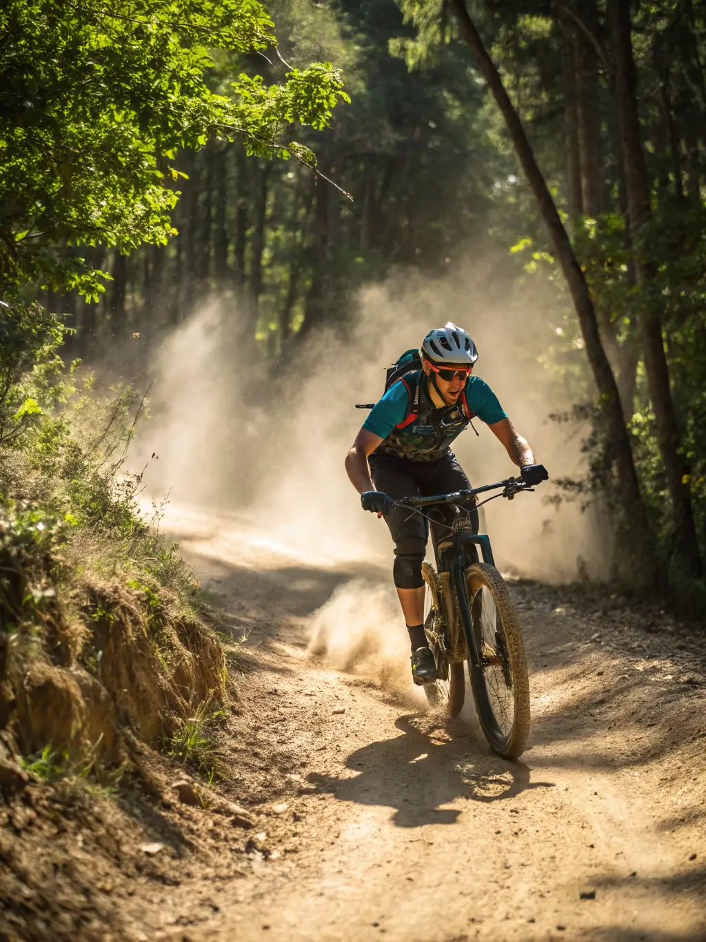 A group of cyclists participating in a mountain biking event, showcasing the thrill and challenge of the sport.